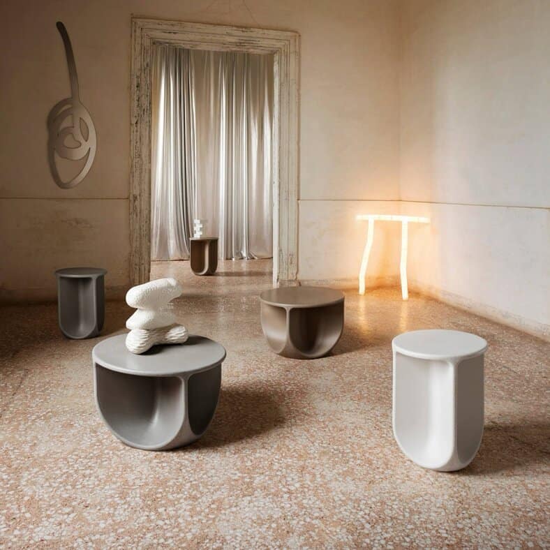 Kartell Stone Side Table | Contemporary Design | Pedestals